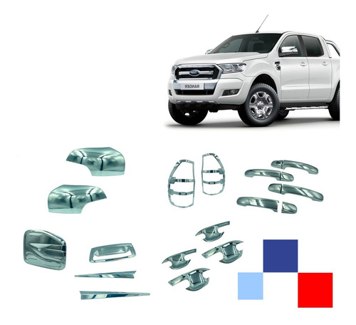 Kit Cromado Ford Ranger 2017-2020