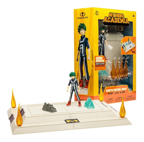 Figura My Hero Academia Izuku En Arena Con 6 Accesorios
