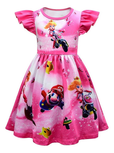 Para Vestido De Melocotón Princesa Para Niñas Fiesta