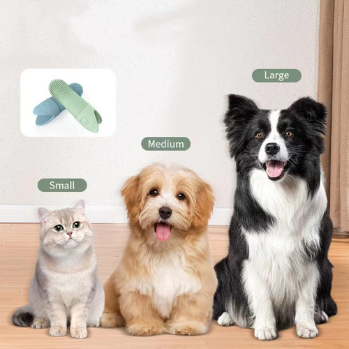 Juego De Cepillos Dientes Para Perros Y Gatos De 2 Piezas