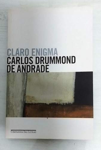 Claro Enigma - Carlos Drummond De Andrade (Usado)