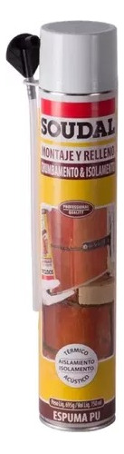 Espuma Expansiva Multiuso Poliuretano Soudal 750ml 695g