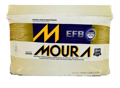 Imagen 6 de 9 de Batería Moura Mf-72ld 12x72 I 72amp 275cca