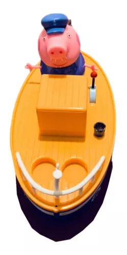 Brinquedo desenho peppa pig barco do vovo pig
