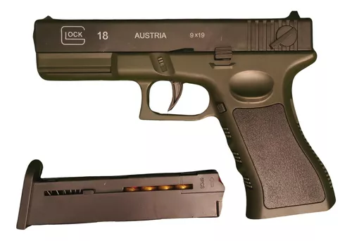 Pistola Glock Realista Expulsor De Casquillo Juguete