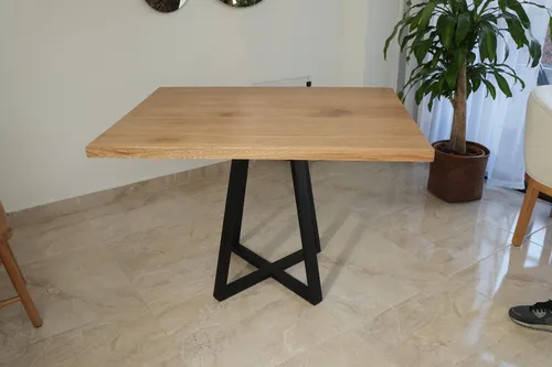 Mesa Comedor Rectangular En Roble Macizo 110cm * 85cm