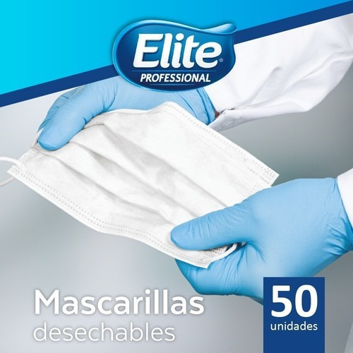 Imagen 4 de 6 de 10 Paquetes Mascarillas Desechable 50u Elite Professional
