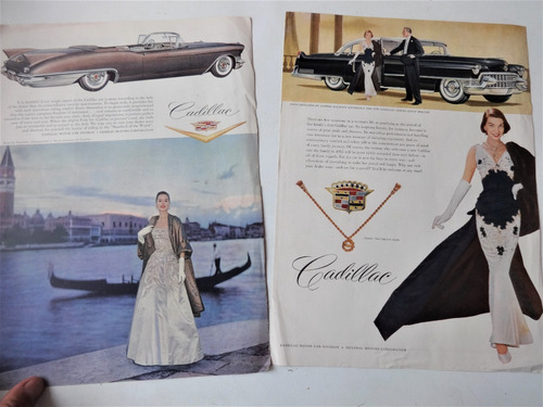 Publicidad Cadillac 1957 Antiguo 1955 Lote Auto Clasico Lote