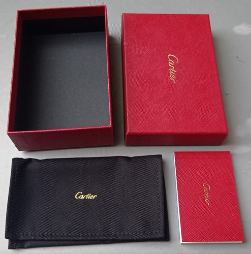 Original Caja Pouch Para Cartera Cartier Simple Card Holder
