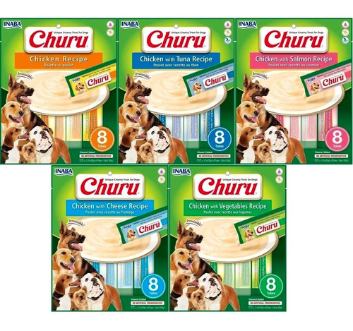 Pack Inaba Ciao Churu Snack Premio Perro - 32 Unidades Tubos