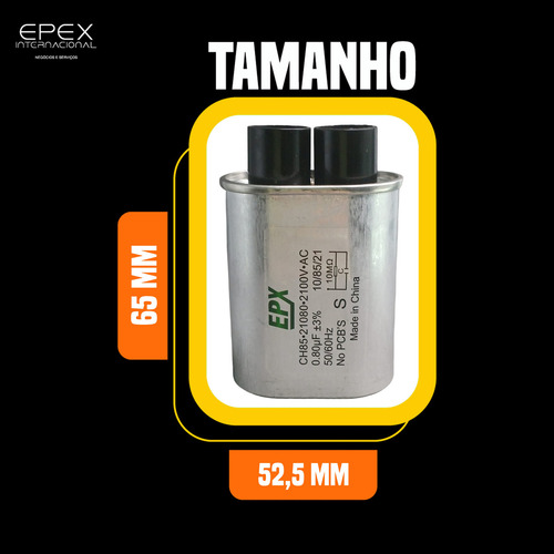 Capacitor Microondas Forno 0,80uf 2100v Alta Tensão Epx