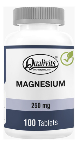 Magnesium 250mg 100 Tabletas Qualivits