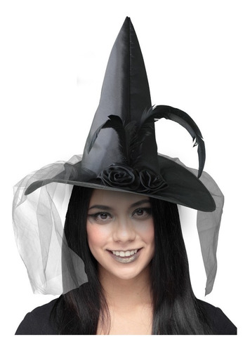 Sombrero De Bruja Negro Disfraz Halloween Fiesta | Meses sin intereses Sombrero De Bruja Negro Disfraz Halloween Fiesta | Meses Sin Intereses