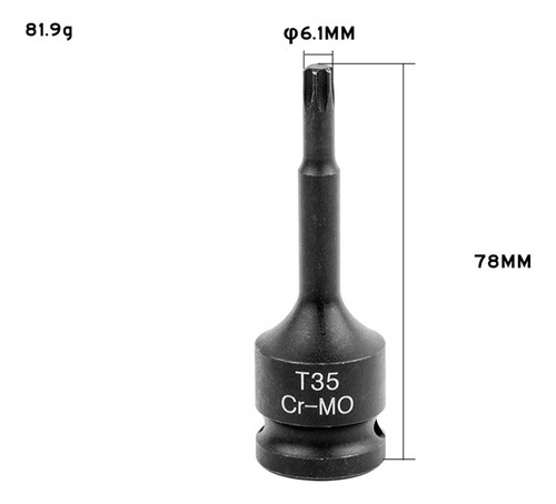 2 Adaptador De Enchufe Llave T35 78x6,1mm