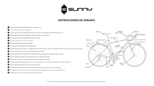 Imagen 4 de 4 de Mountain bike Sunny MTS 290 SM 21v frenos de disco mecánico cambios Sun Run y Shimano Tourney color negro/amarillo con pie de apoyo