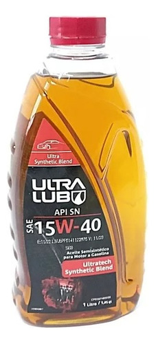 Aceite Motor 15w40 Semi Sintético Ultra Lub Tienda Por Caja