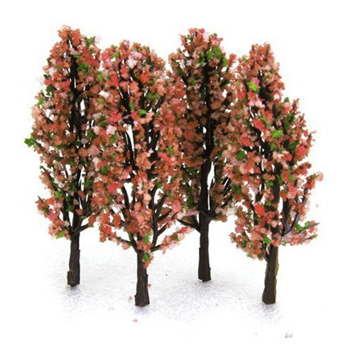 20pcs 3,3 Polegadas Paisagem Verde Paisagem Modelo Pêssego Á