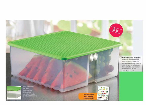 Imagen 2 de 3 de Tuper Refri Inteligente 8lt Tupperware® Libre De Bpa