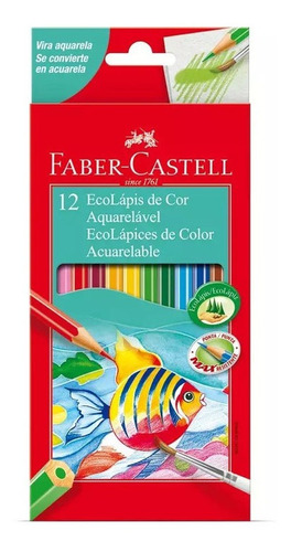 Lapices De Colores Acuarelables X12 Faber Castell