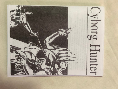 Master System : Cyborg Hunter Tectoy Com Caixa Manual Reprod (Usado)