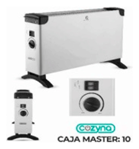 Calefactor Convector Con Termostato 2 Niveles De Temperatura