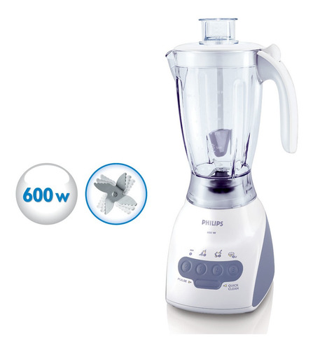 Licuadora De Pie Philips 600w 2lts 3 Velocidades Hr-2030-10