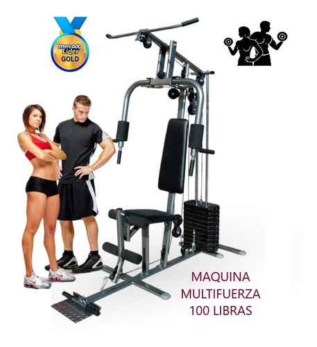 Imagen 1 de 4 de Maquina Multifuerza Gimnasio 100 Libras De Alto Rendimiento