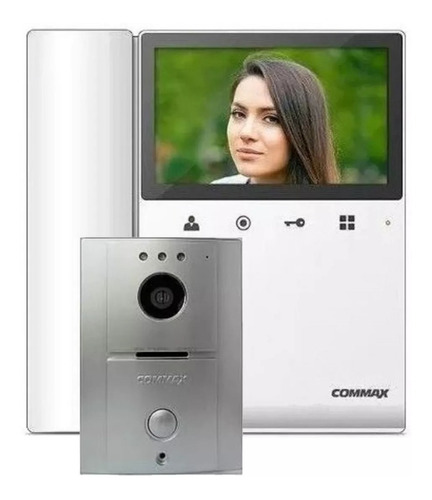 Kit Video Portero Commax Monitor 4.3 Pulgadas Interfon Msi