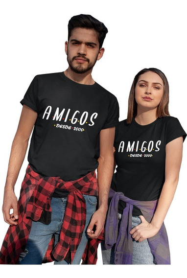 Par De Playeras De Amigos Hombre Mujer Originales 177 | Envío gratis