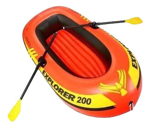 Bote Explorer 200 Intex Inflable Con Bomba Y Remos