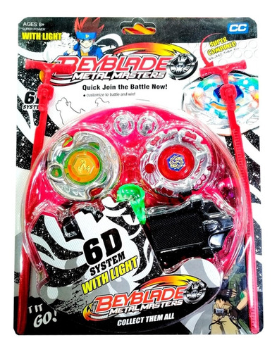 Estadio Beyblade Tornado + 2 Lanzadores 2 Metal Masters