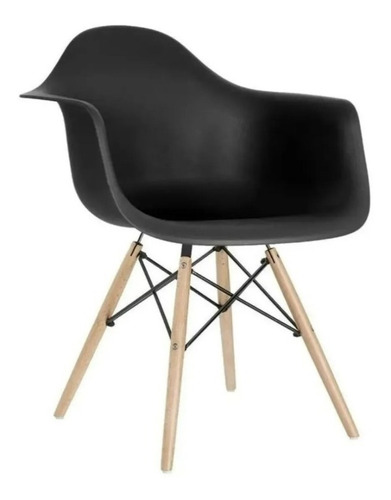 Sillon Eames De Comedor Diseño Moderno Patas De Madera