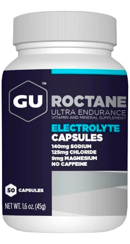 Sales Electrolitos Hidratación Gu Roctane X 50 Capsulas Sabor Sin Sabor