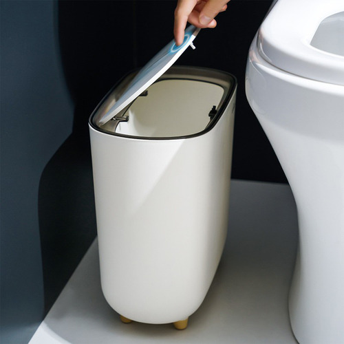 Bote De Basura Con Clip Para El Hogar, Sala De Estar, Tapa A