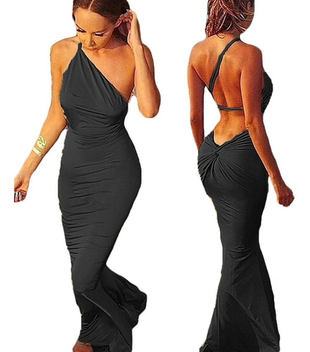 Vestido Noche Fiesta Novia Sexy Espalda Profunda Importado