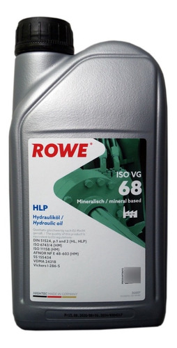 Aceite Hidráulico Rowe Hlp Iso 68 X 1 Litro - Rowe