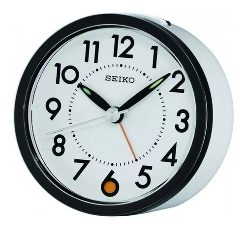 Reloj Despertador Seiko Qhe096w Agente Color Blanco