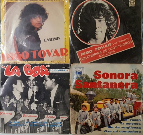 Rigo Tovar Sonora Santanera Sonors 45rpm Viniles