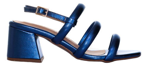 Sandalias Azul Metalizado 