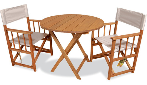 Sillon Director Plegable De Madera De Eucaliptus Con Cetol
