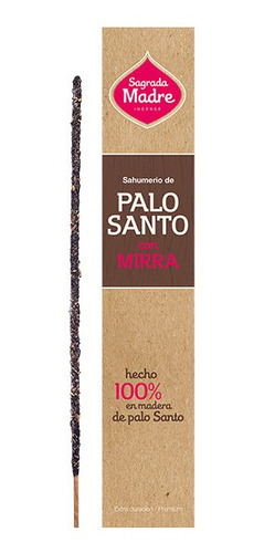 Sahumerio Palo Santo Sagrada Madre Artesanales Variedad Eleg