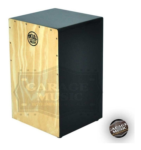 Cajon Peruano Skull Percusión Garantia Cd Con Curso Ragalo