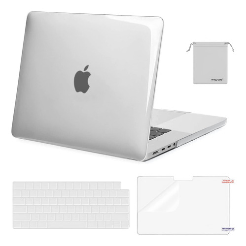 Funda Rígida Mosiso Para Macbook Pro 16  2485 Crystal Clear