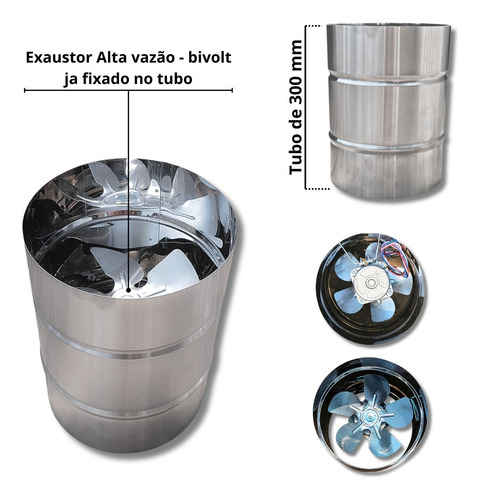 Kit Churrasqueira Inox Coifa Braseiro 50x40 Capa + Painel