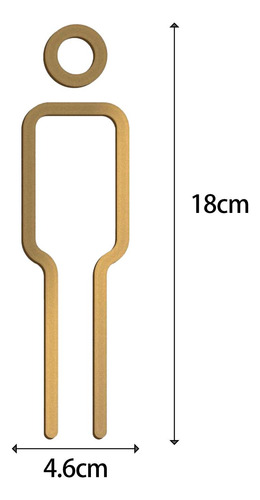 Letrero De Baño Acrílico, Símbolos De Puerta De Baño,