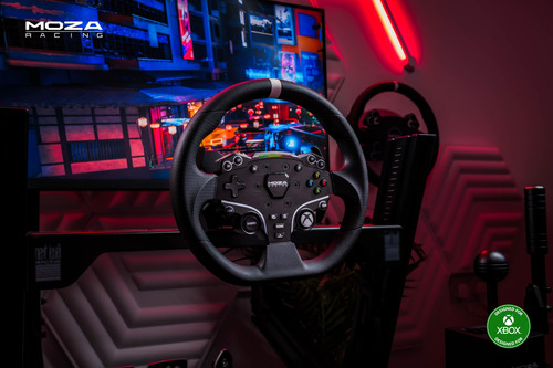 Pacote De Volante E Pedais De Corrida Moza R3 Para Xbox E Pc