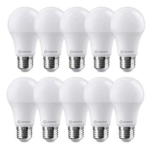 Pack X 10 Lámpara Led Ledvance Tipo Gota 3w / 827 E27 Cálida