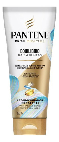 Acondicionador Pantene Equilibrio Raíz Y Puntas 250 Ml