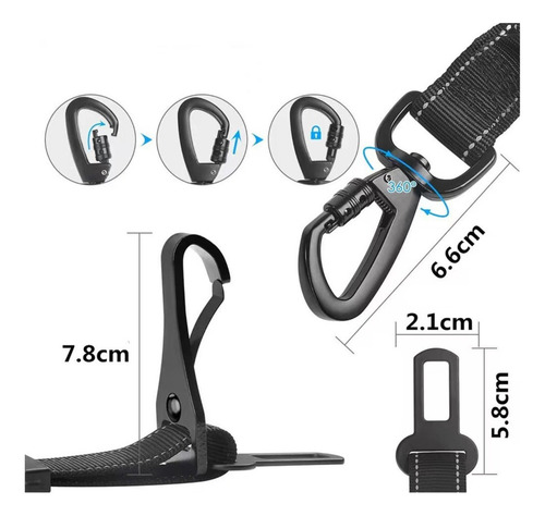 Cinturón De Seguridad Multifuncional Para Mascotas,2pcs