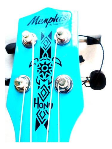 Imagem 3 de 8 de Ukulele Honu Memphis Tagima Dbl Delfine Blue Azul